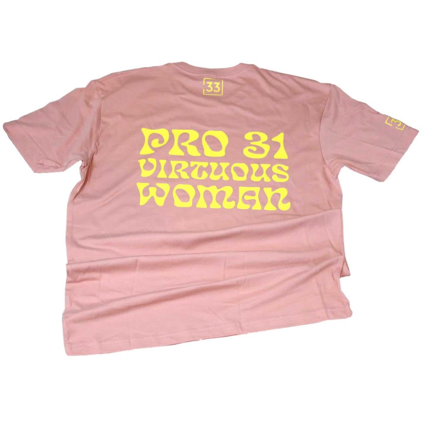 PRO 31 Virtuous Woman T-Shirt Blush & Yellow