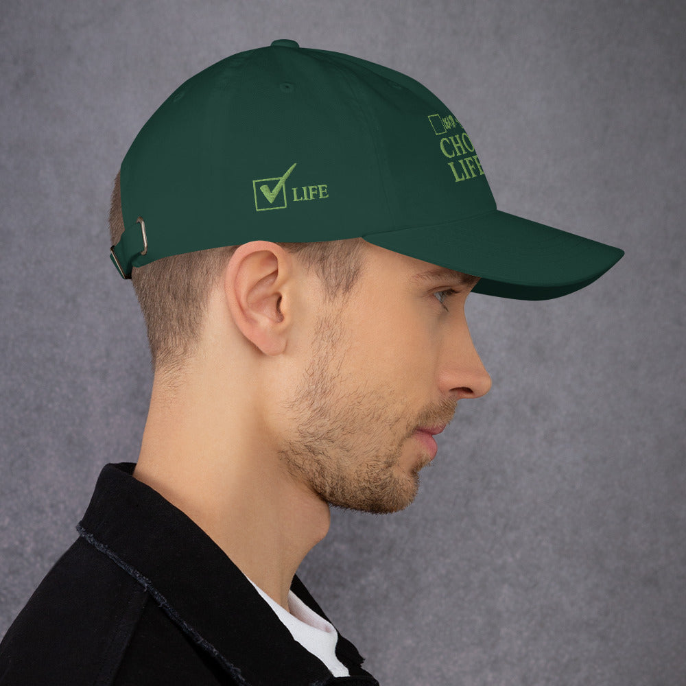 CHOSSE LIFE Dad hat