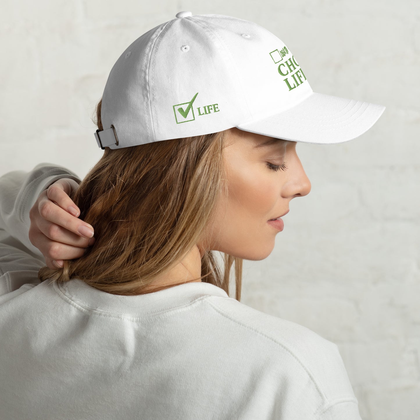 CHOSSE LIFE Dad hat