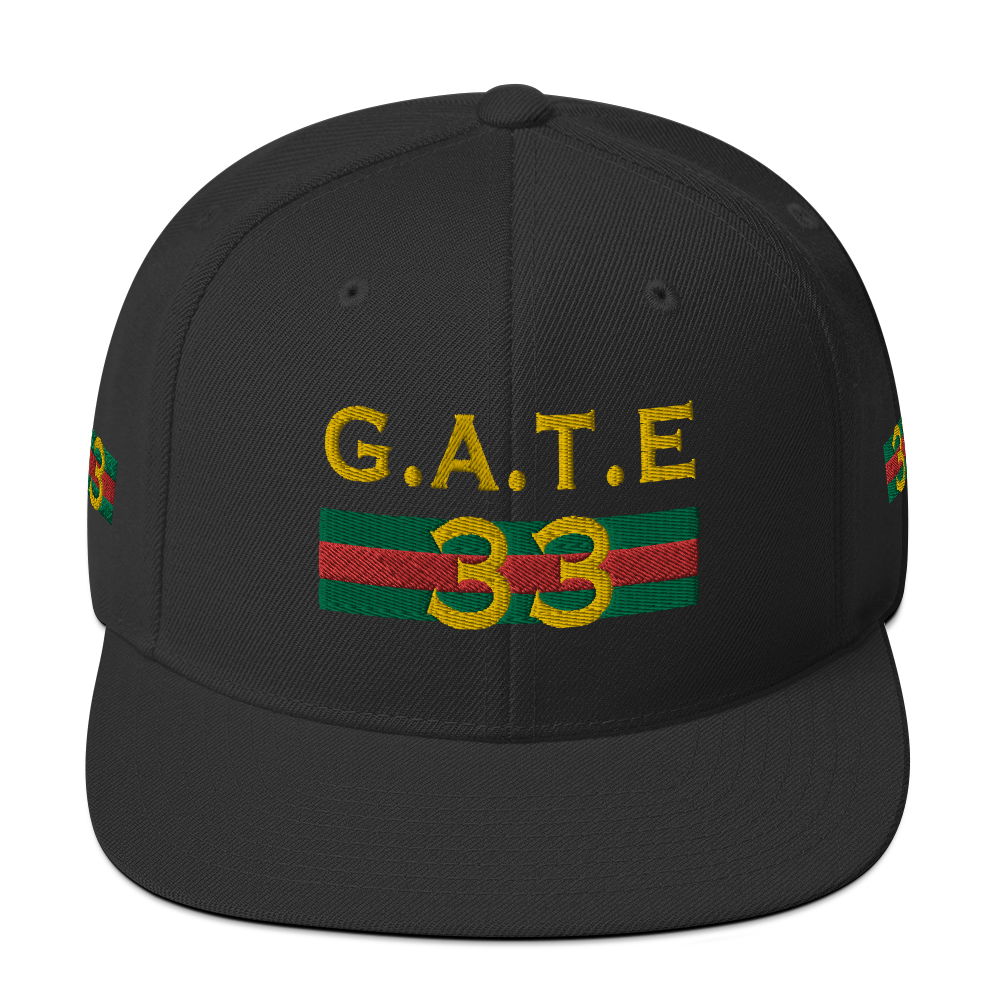 Gate33 Classic Snapback Hat