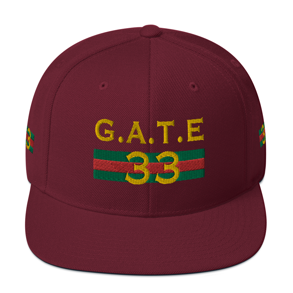 Gate33 Classic Snapback Hat