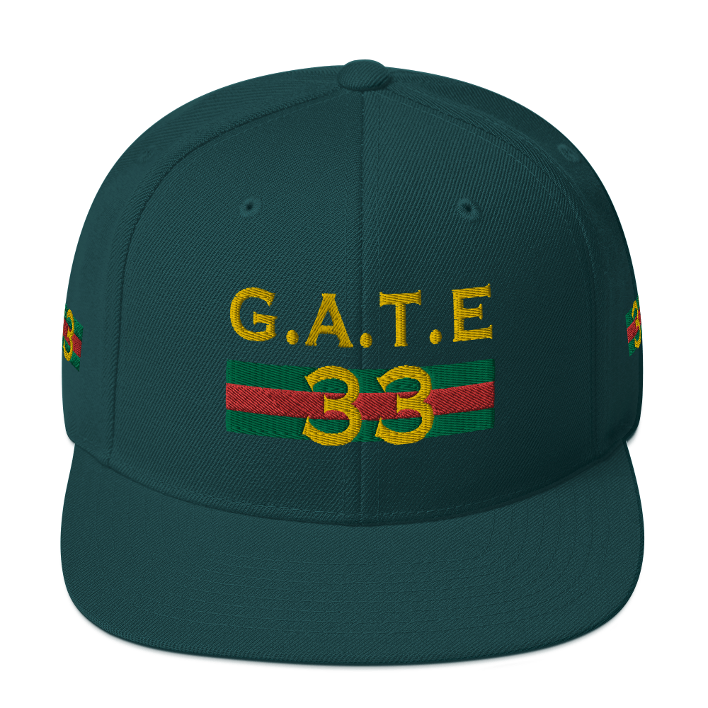 Gate33 Classic Snapback Hat