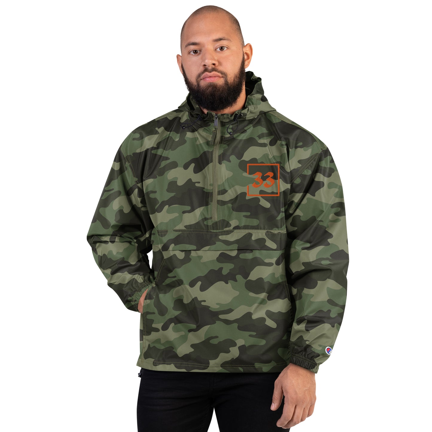 33 Embroidered Champion Packable Jacket