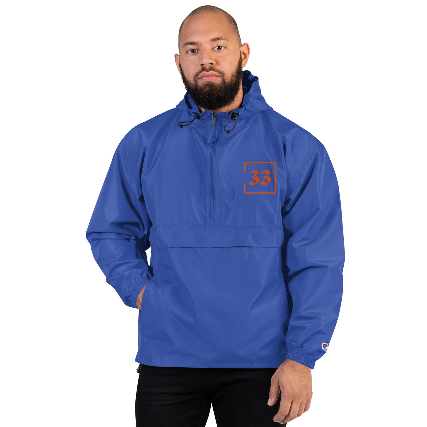 33 Embroidered Champion Packable Jacket