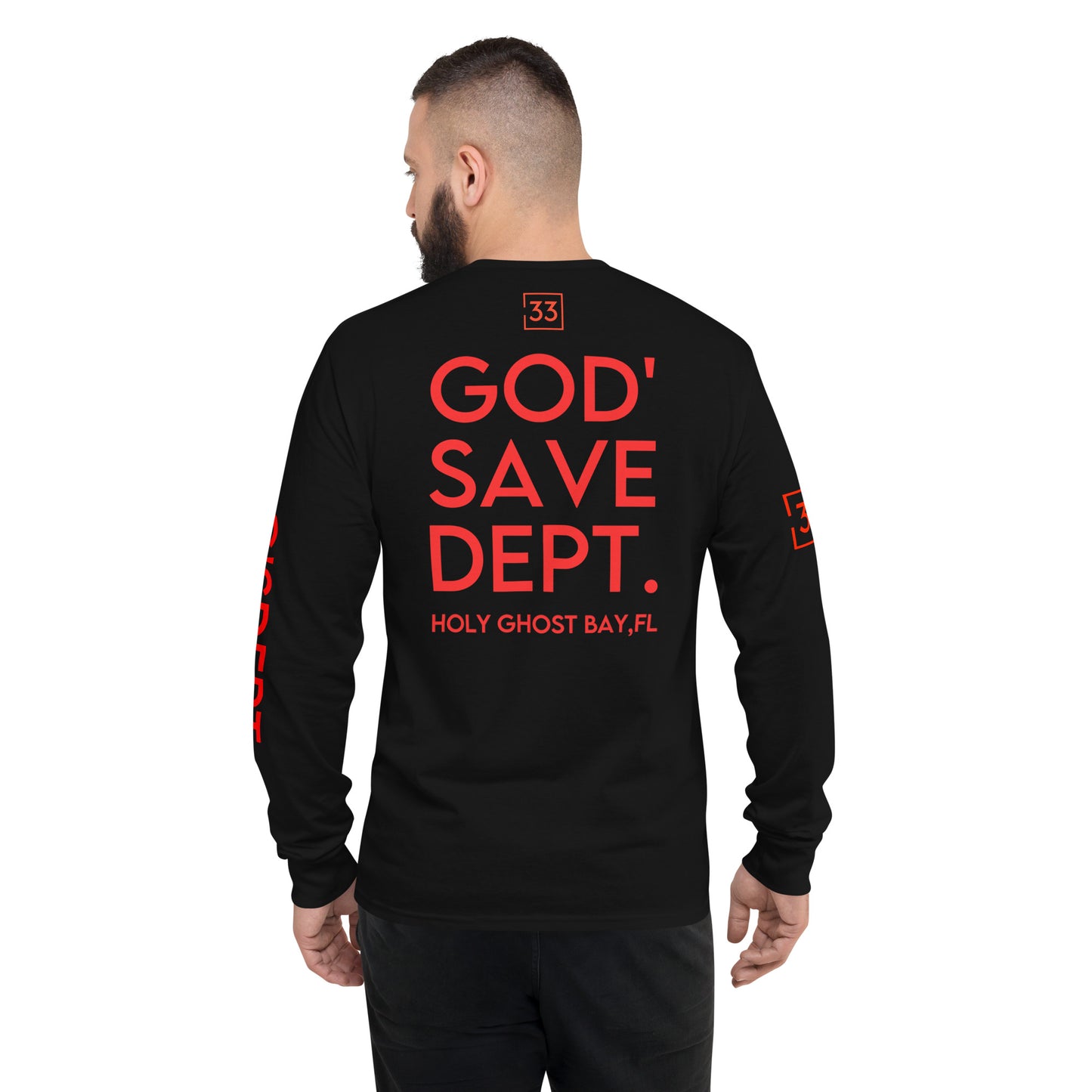 GOD’SAVE DEPT. Men's Champion Long Sleeve Shirt