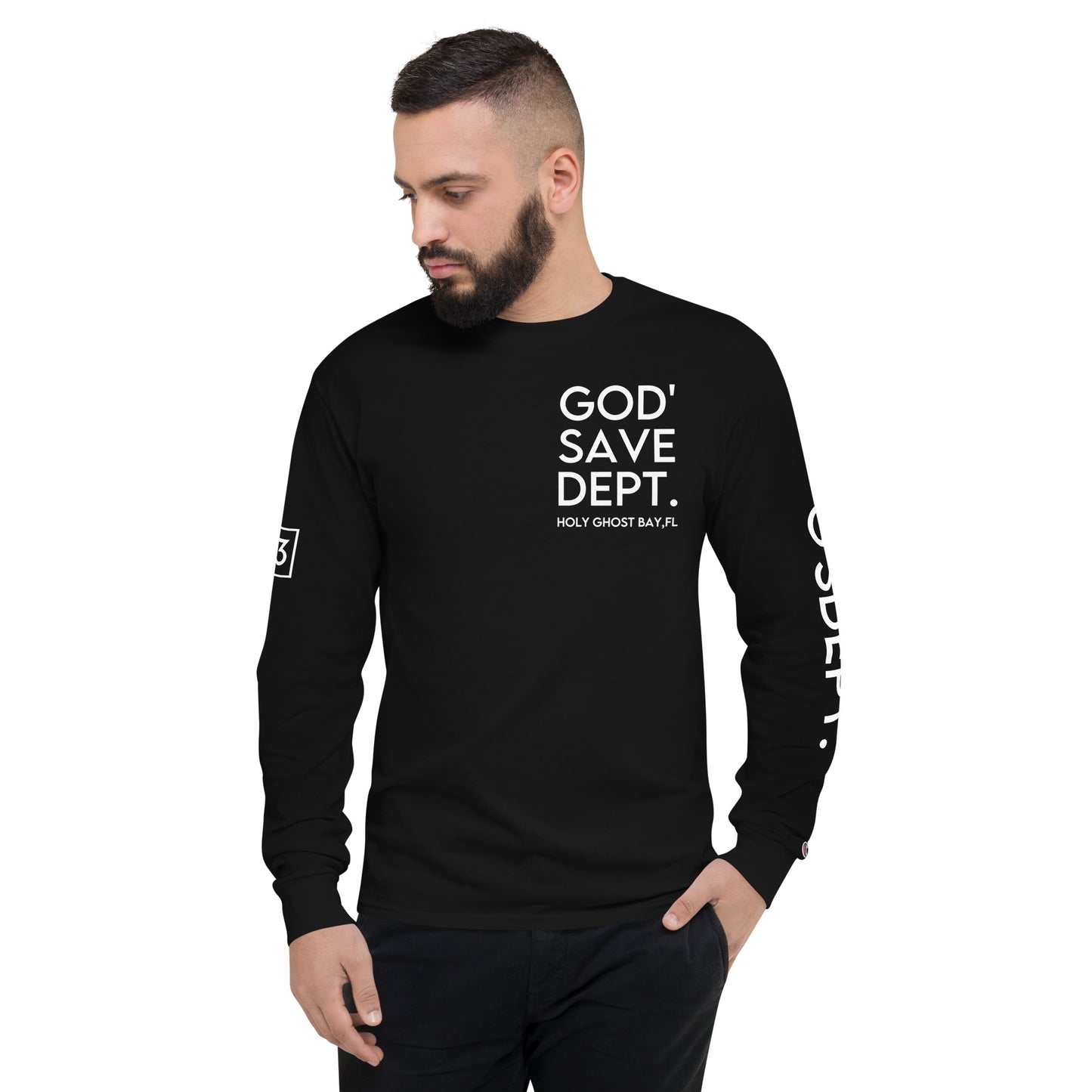 GOD’SAVE DEPT. Men's Champion Long Sleeve Shirt