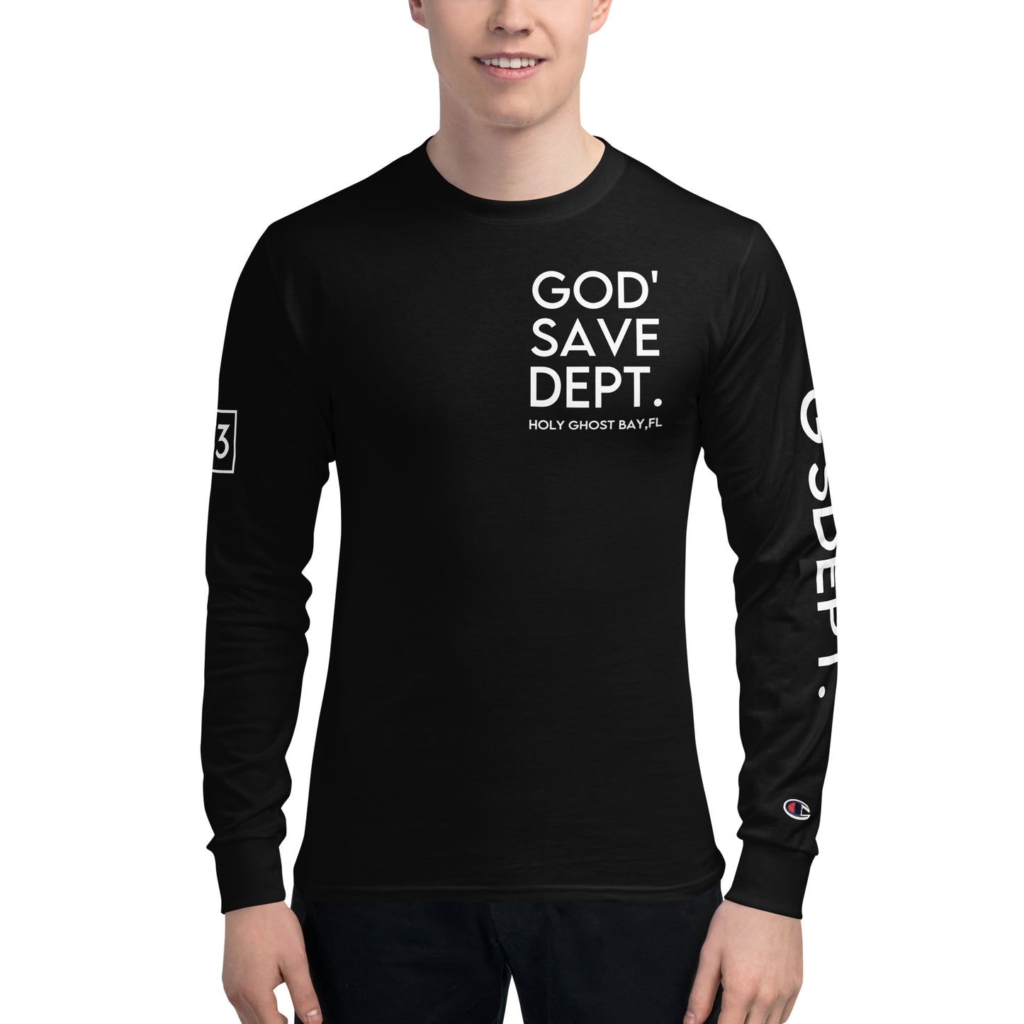 GOD’SAVE DEPT. Men's Champion Long Sleeve Shirt