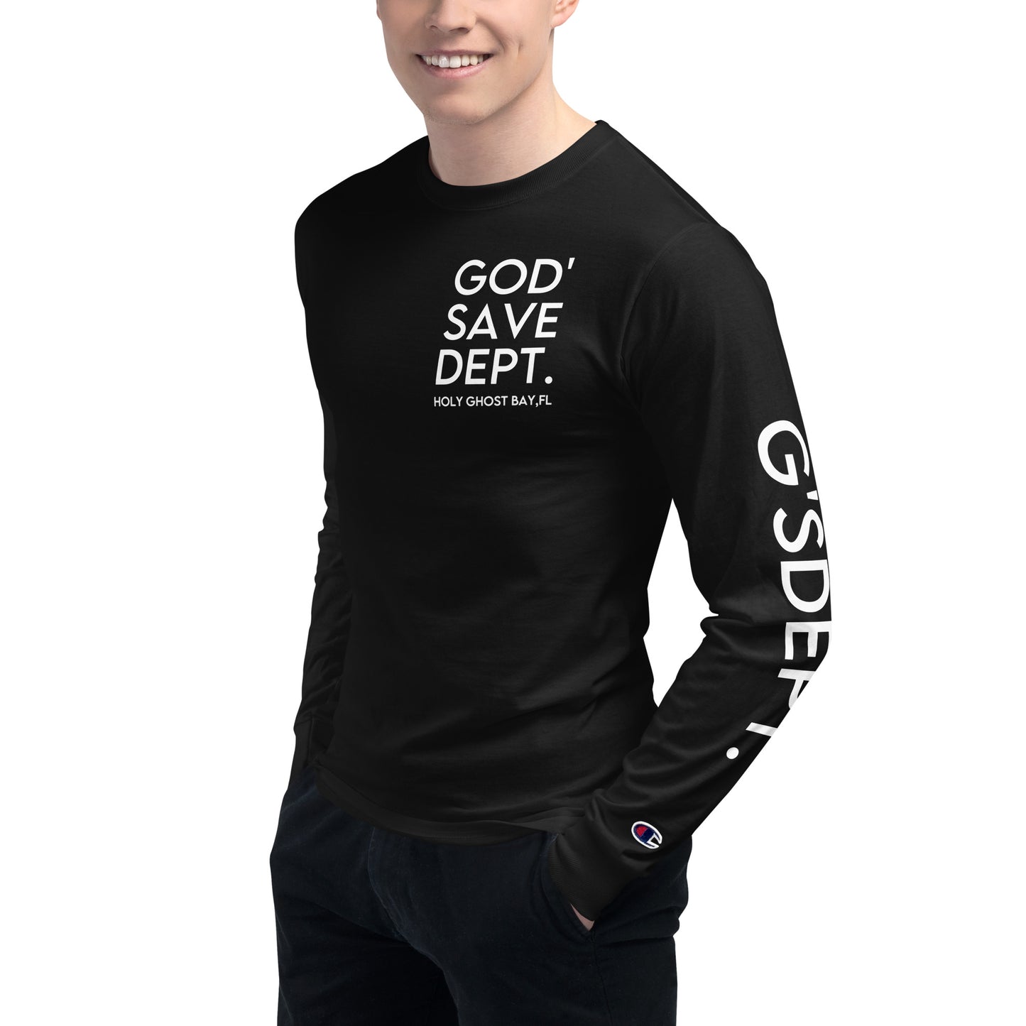 GOD’SAVE DEPT. Men's Champion Long Sleeve Shirt