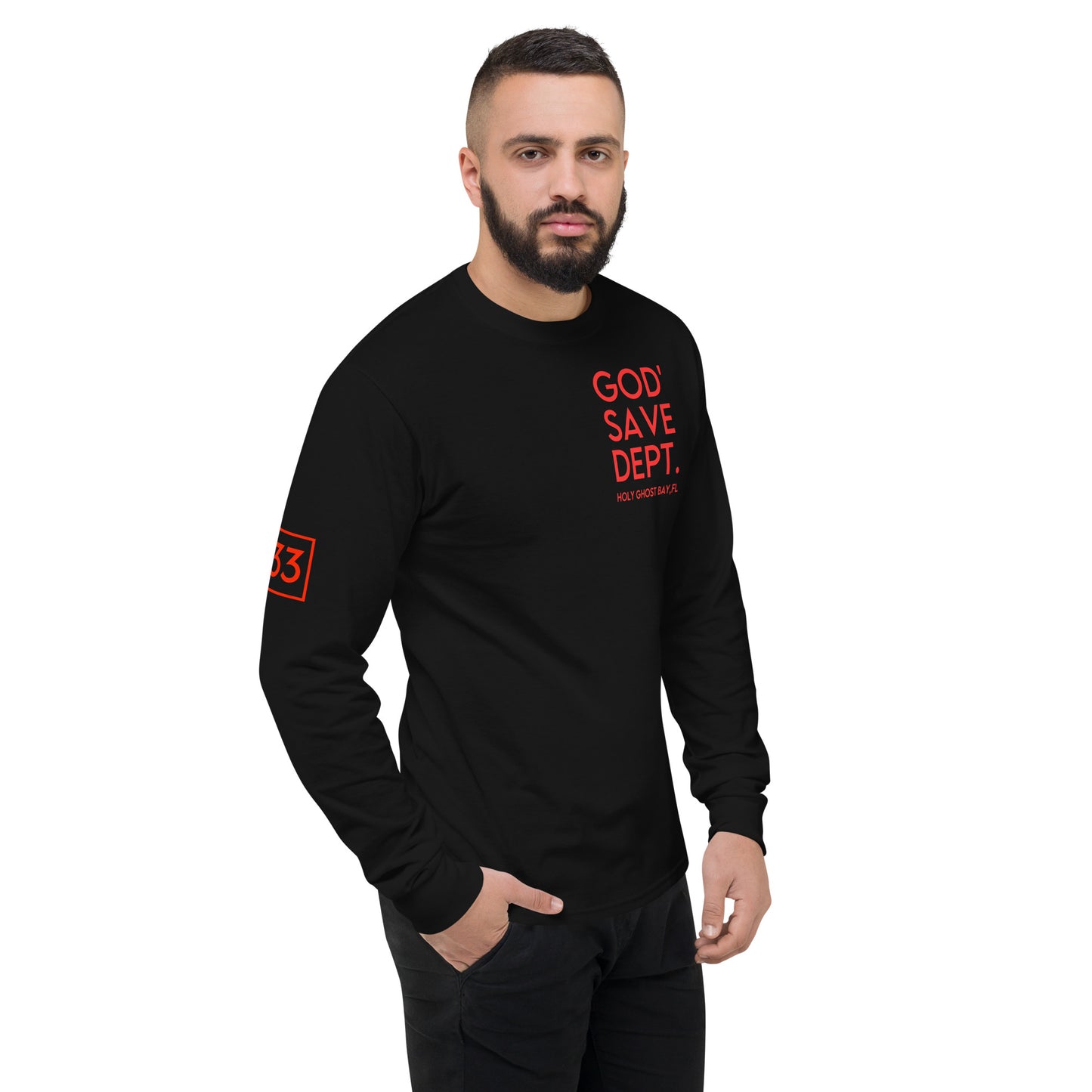 GOD’SAVE DEPT. Men's Champion Long Sleeve Shirt