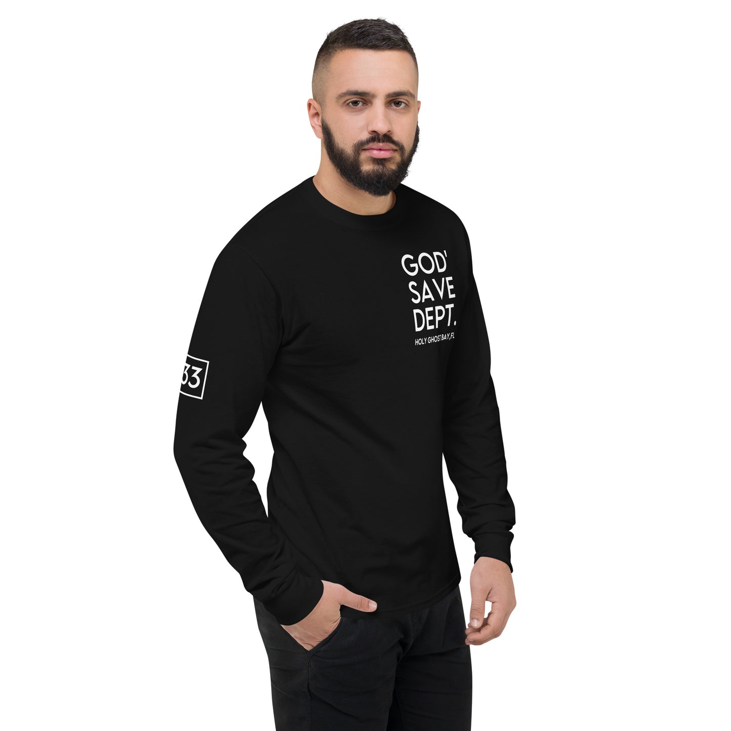 GOD’SAVE DEPT. Men's Champion Long Sleeve Shirt