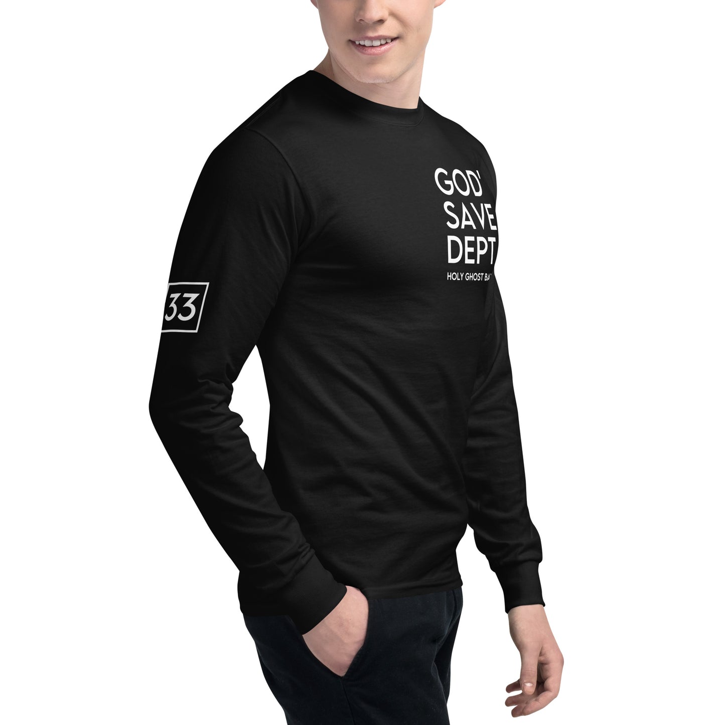 GOD’SAVE DEPT. Men's Champion Long Sleeve Shirt