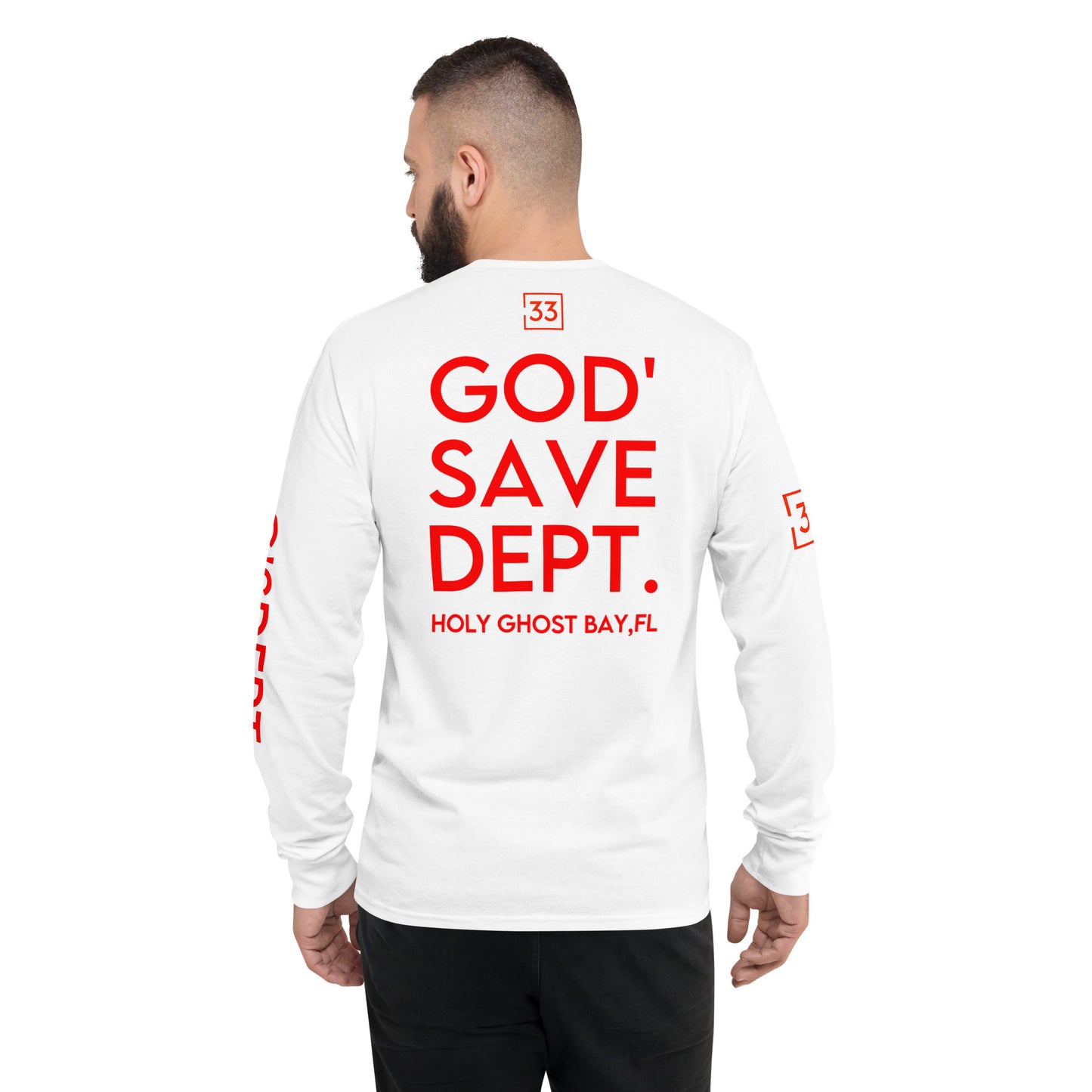 GOD’SAVE DEPT. Men's Champion Long Sleeve Shirt