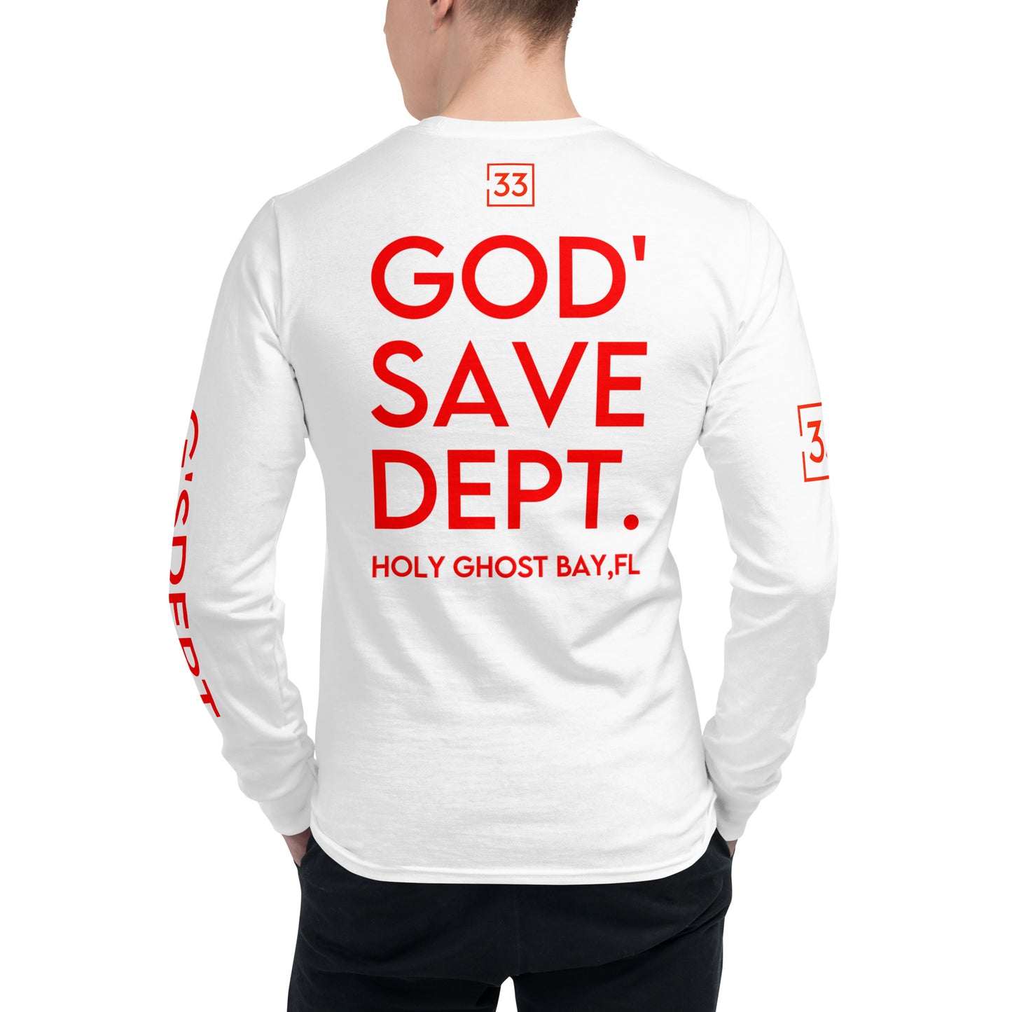 GOD’SAVE DEPT. Men's Champion Long Sleeve Shirt