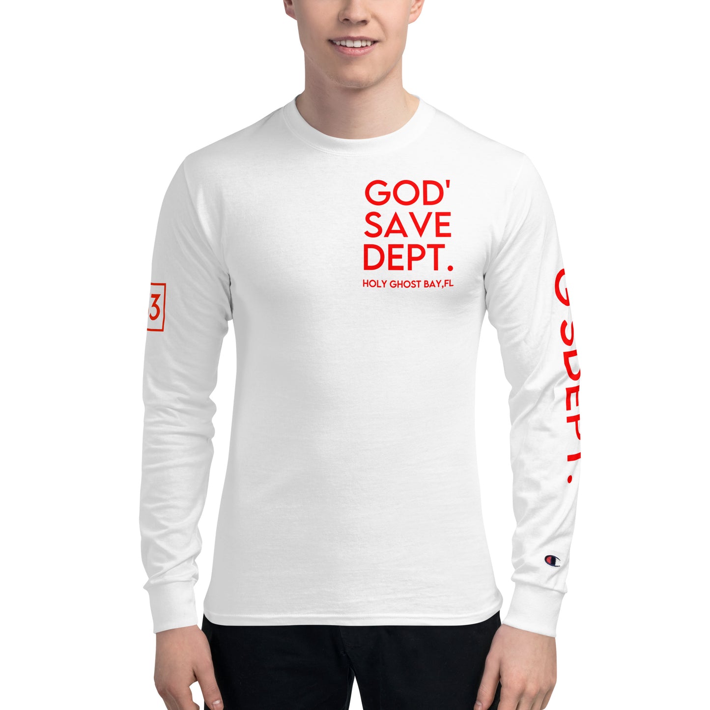 GOD’SAVE DEPT. Men's Champion Long Sleeve Shirt