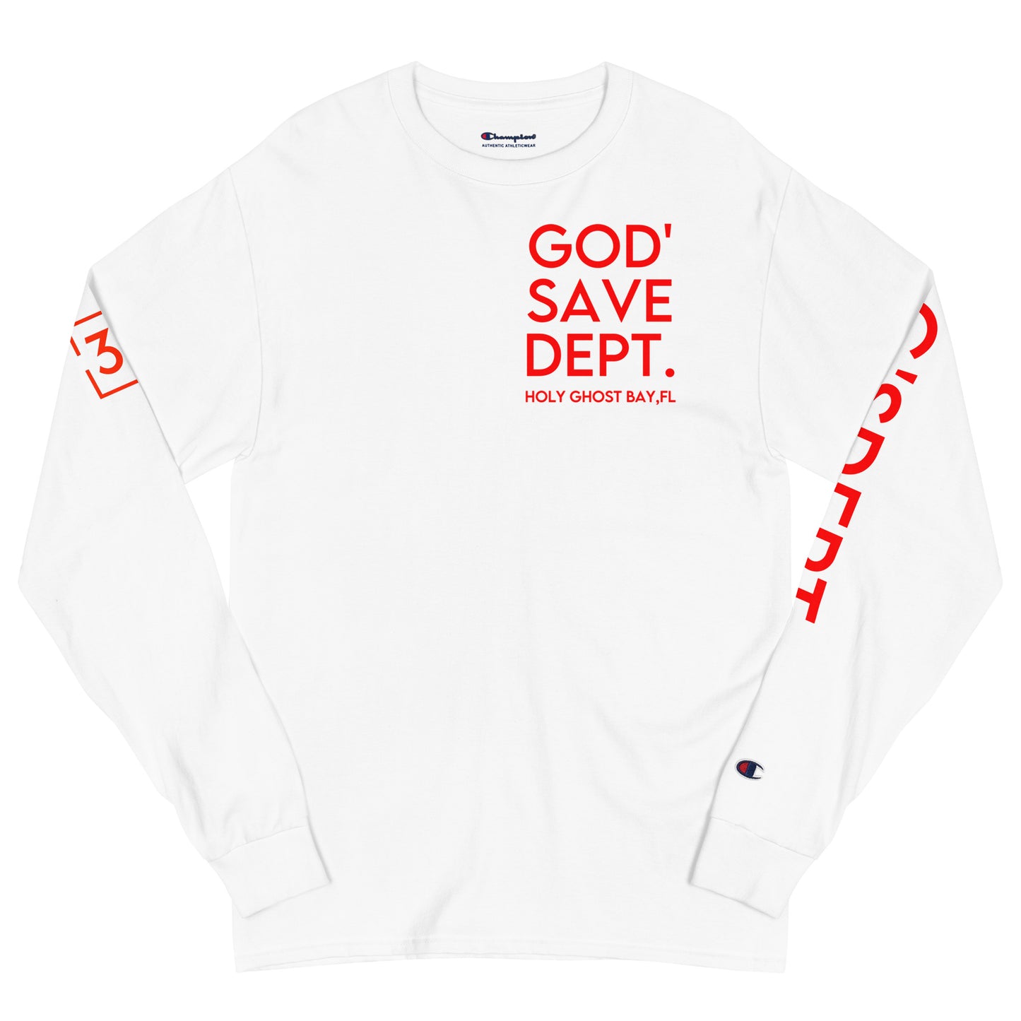 GOD’SAVE DEPT. Men's Champion Long Sleeve Shirt