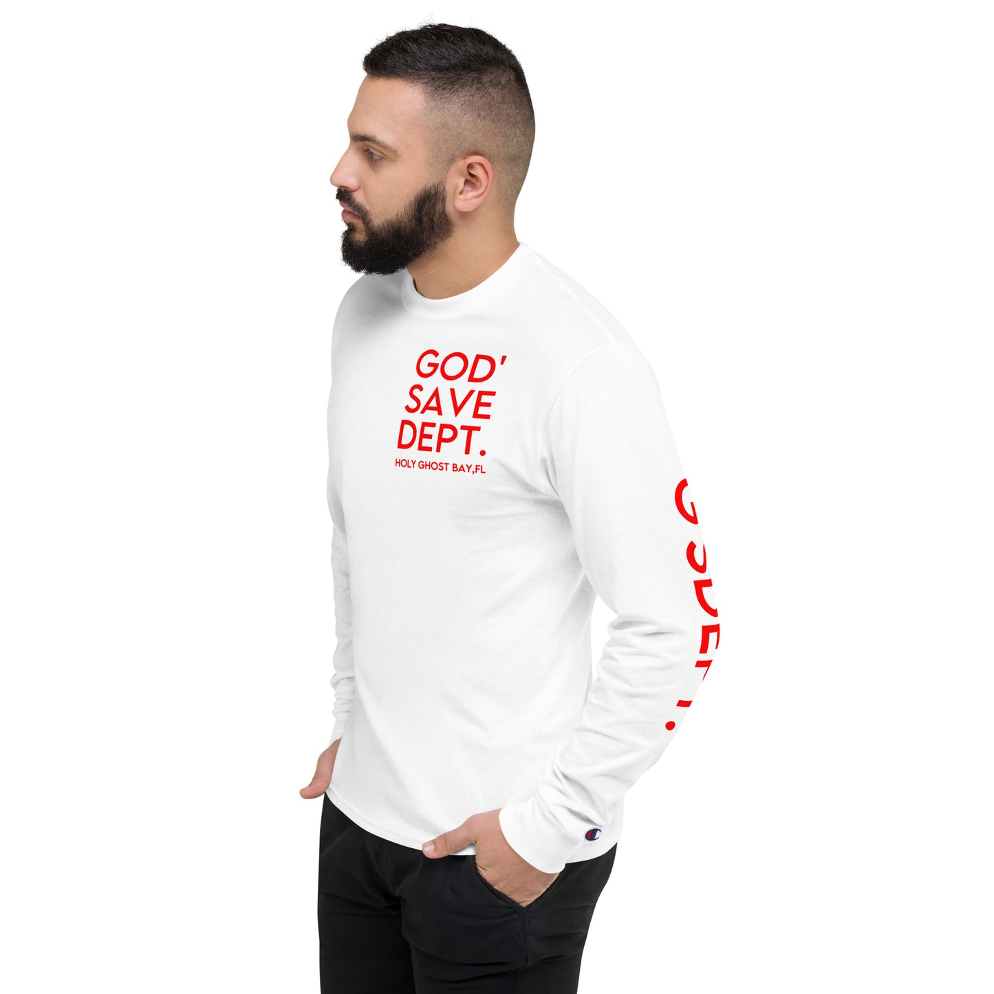 GOD’SAVE DEPT. Men's Champion Long Sleeve Shirt