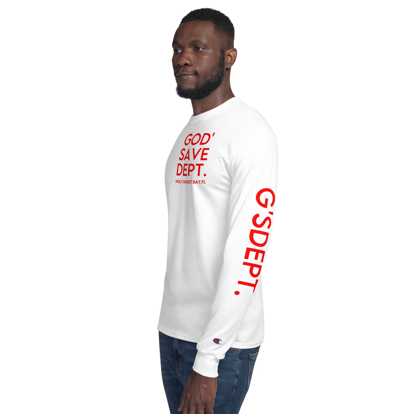 GOD’SAVE DEPT. Men's Champion Long Sleeve Shirt