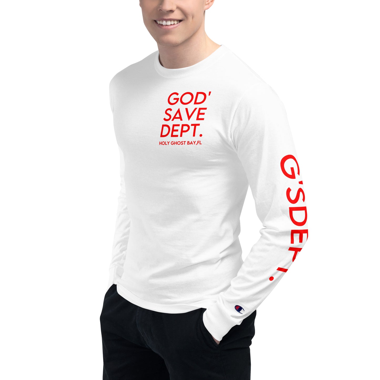 GOD’SAVE DEPT. Men's Champion Long Sleeve Shirt
