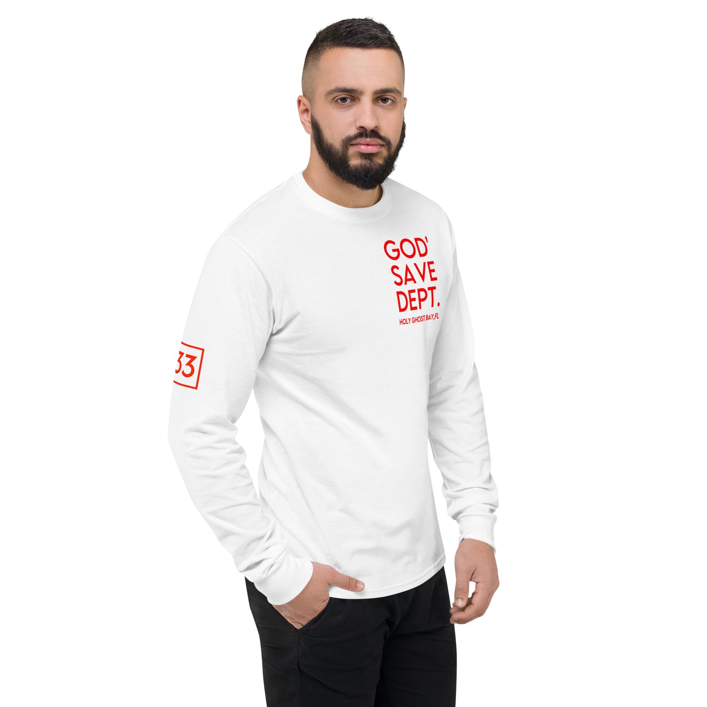 GOD’SAVE DEPT. Men's Champion Long Sleeve Shirt