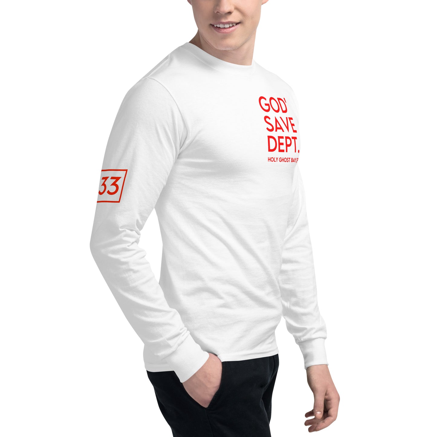 GOD’SAVE DEPT. Men's Champion Long Sleeve Shirt