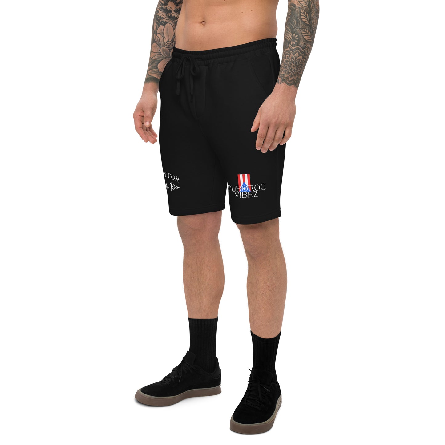 Pray for PR Men's fleece shorts