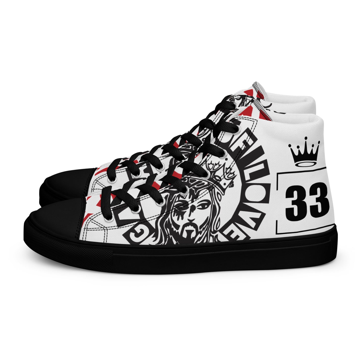 Gangsta of love Men’s high top canvas shoes