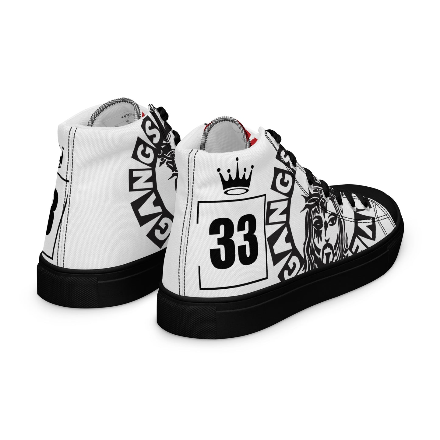 Gangsta of love Men’s high top canvas shoes