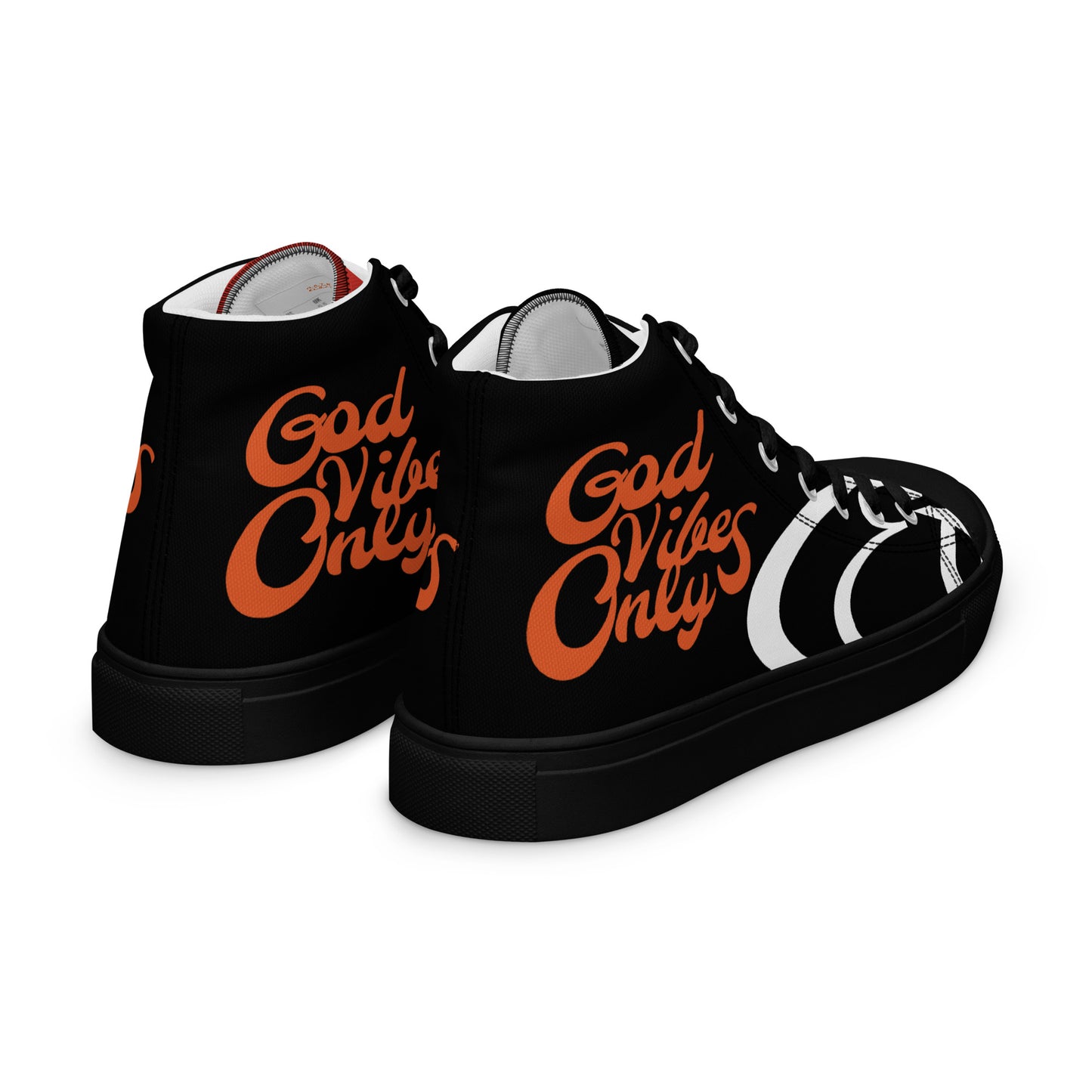God Vibes Only Men’s high top canvas shoes