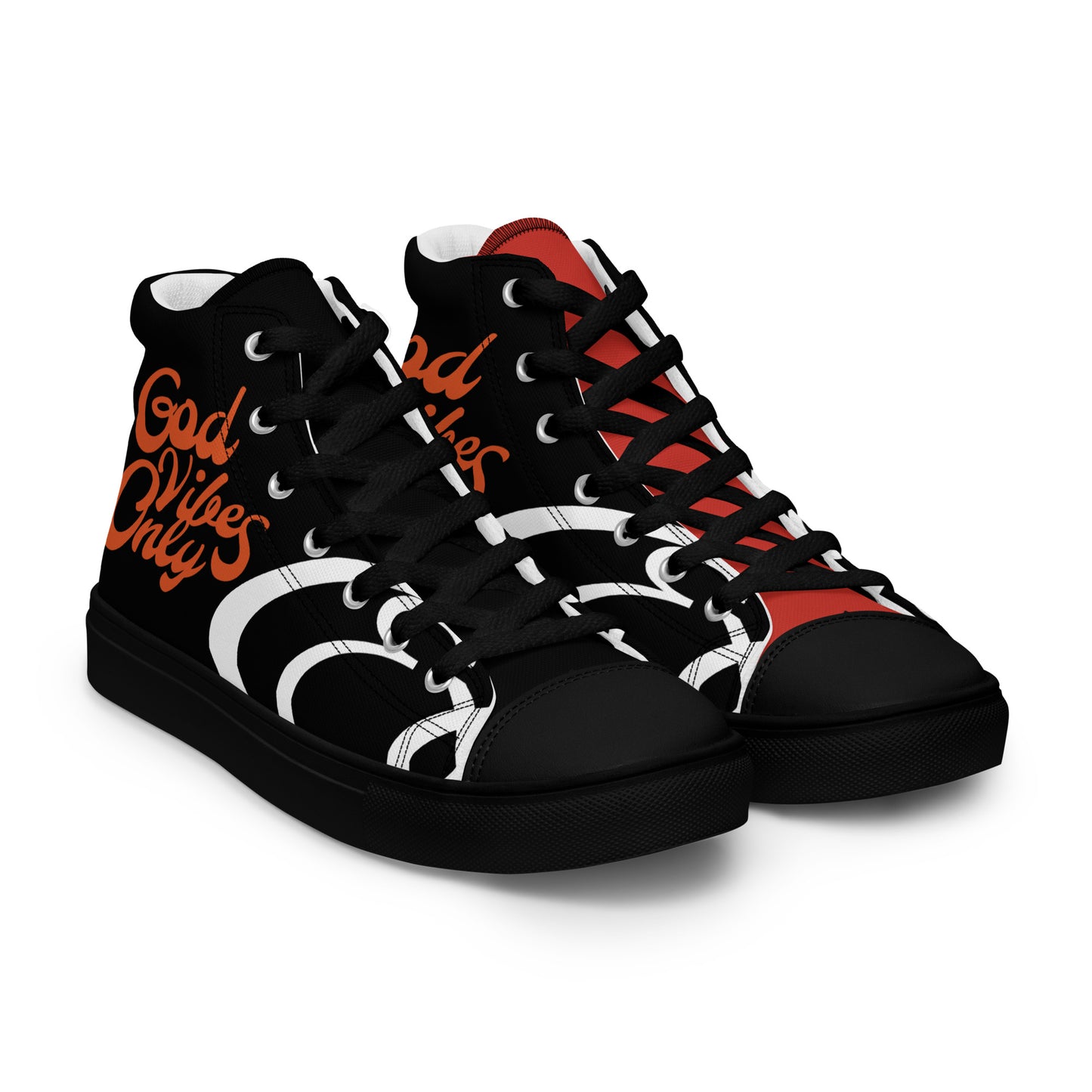 God Vibes Only Men’s high top canvas shoes