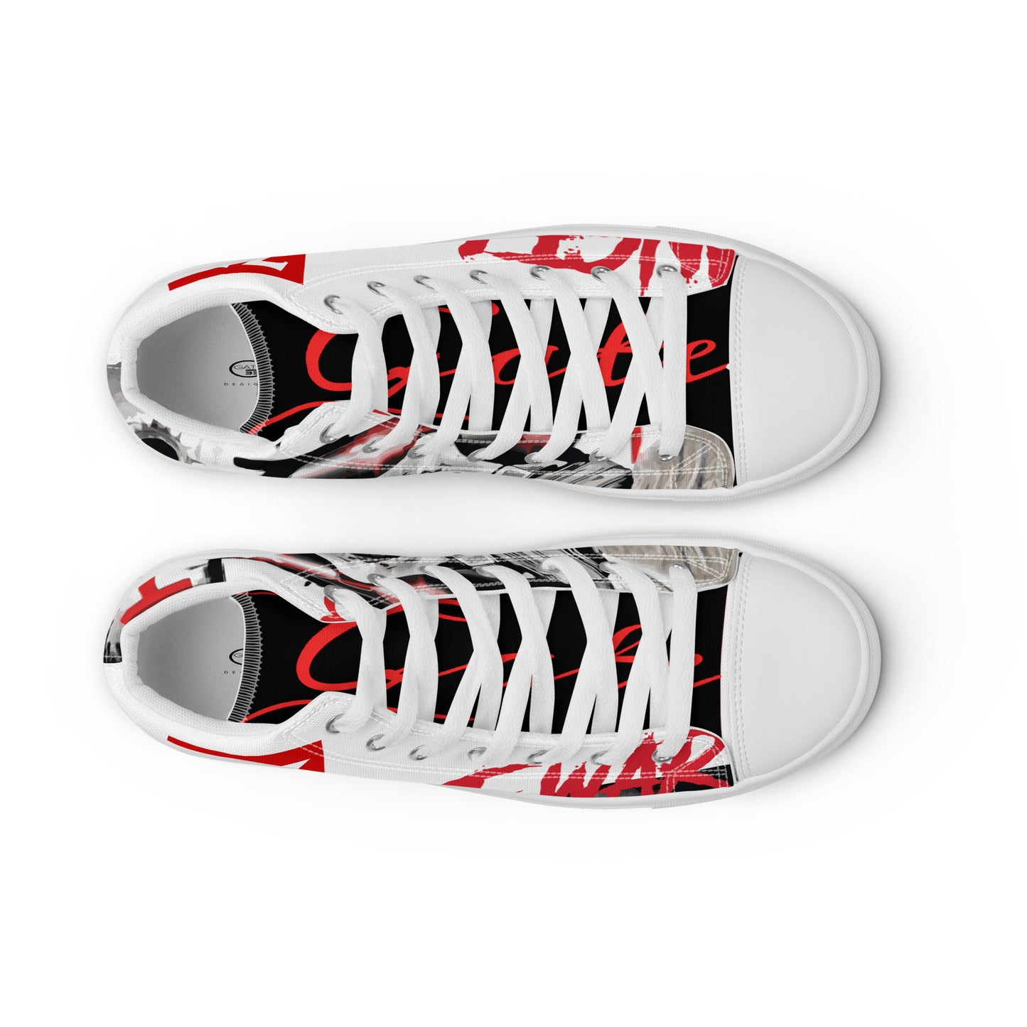 Angel of War Men’s high top canvas shoes