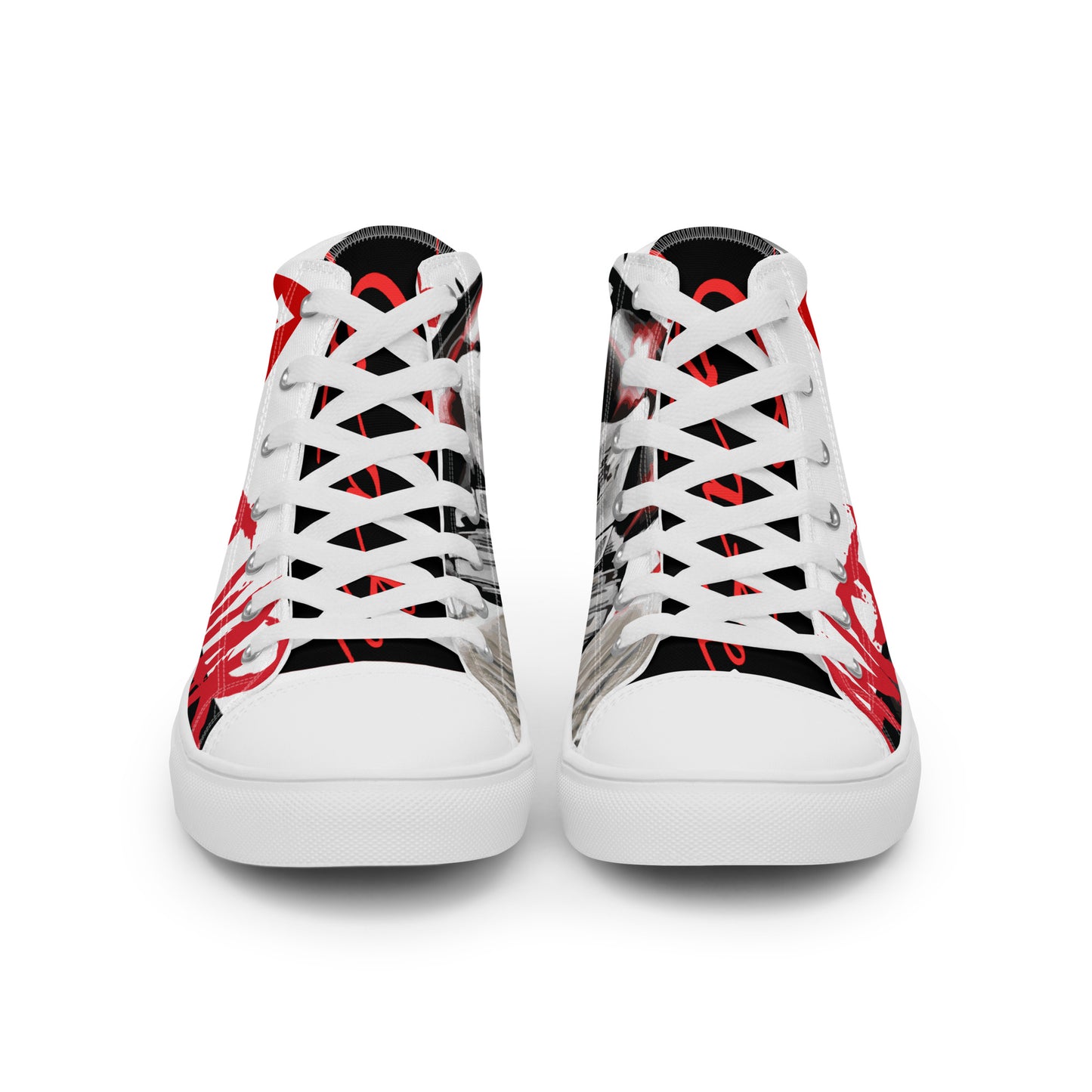Angel of War Men’s high top canvas shoes