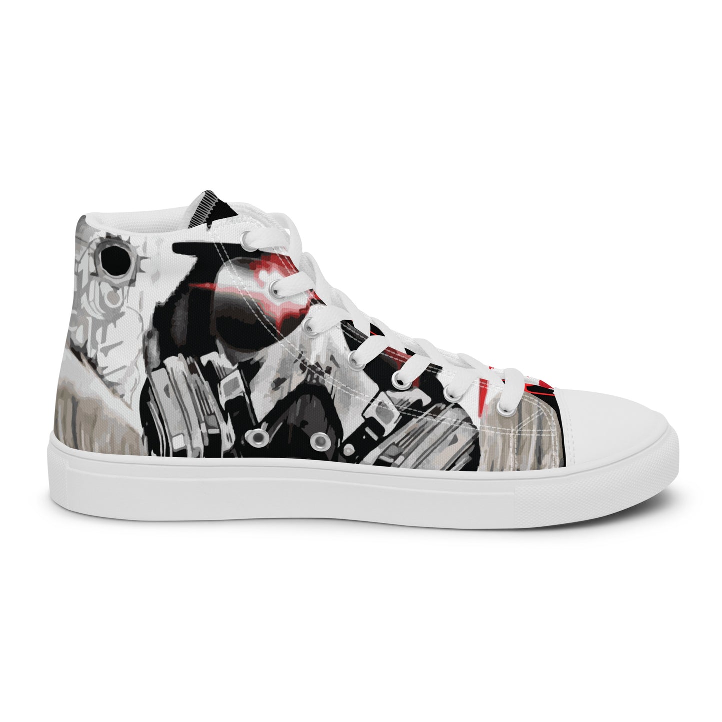 Angel of War Men’s high top canvas shoes