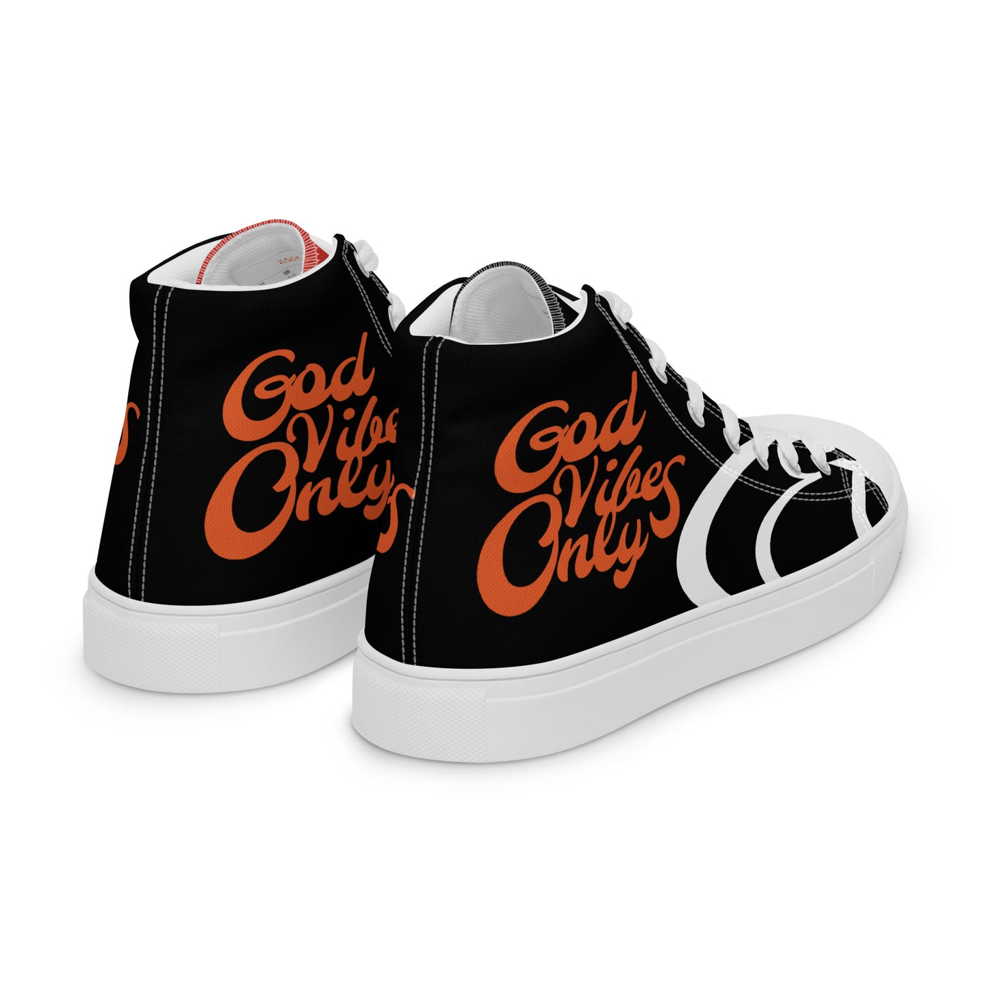 God Vibes Only Men’s high top canvas shoes