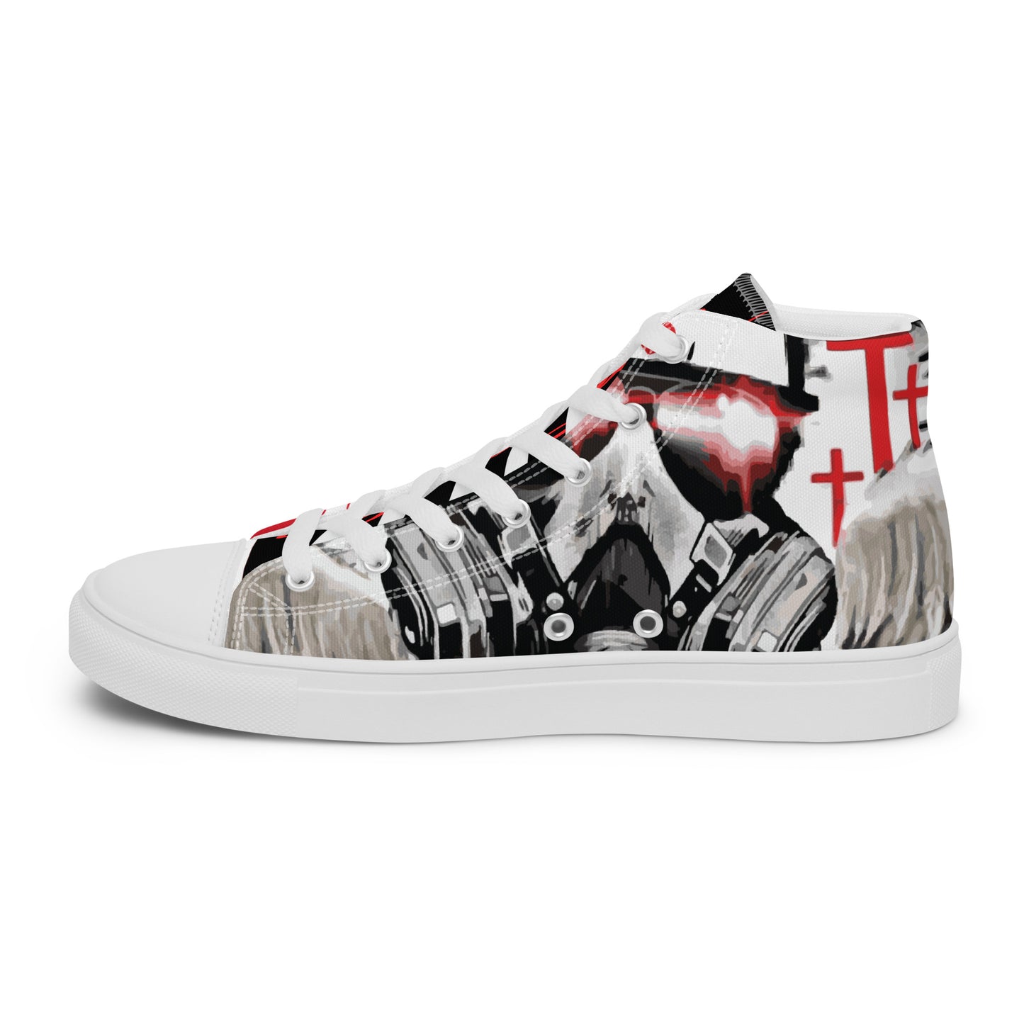 Angel of War Men’s high top canvas shoes