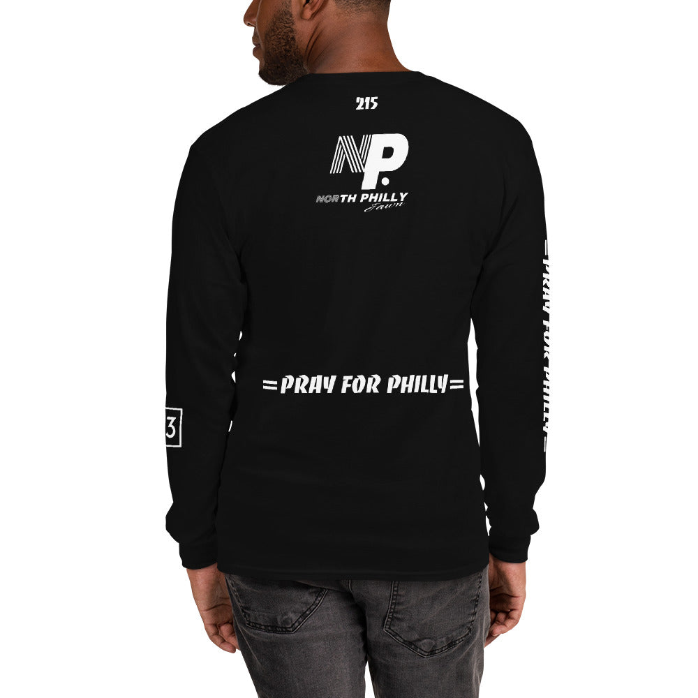 PRAY FOR PHILLY Men’s Long Sleeve Shirt