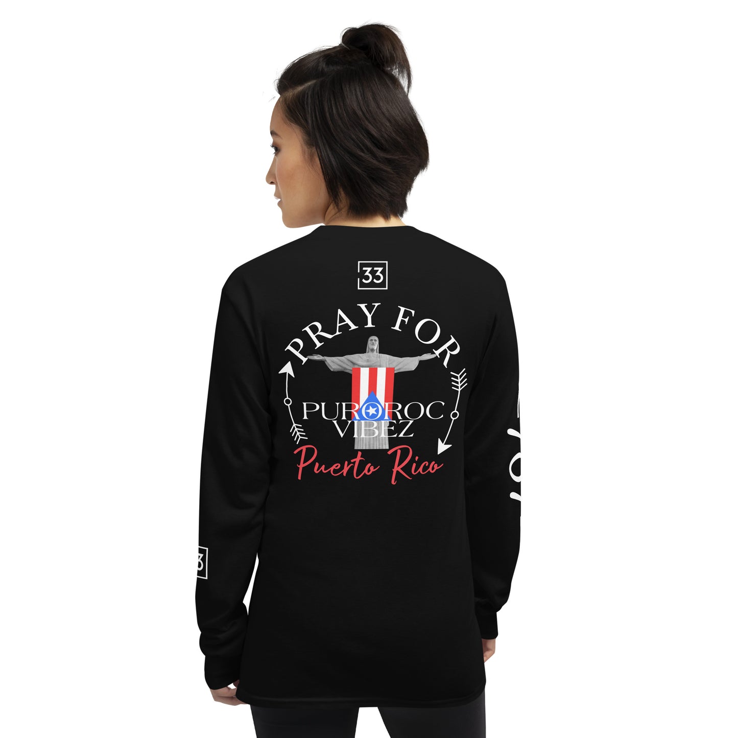 PRAY FOR PR Men’s Long Sleeve Shirt