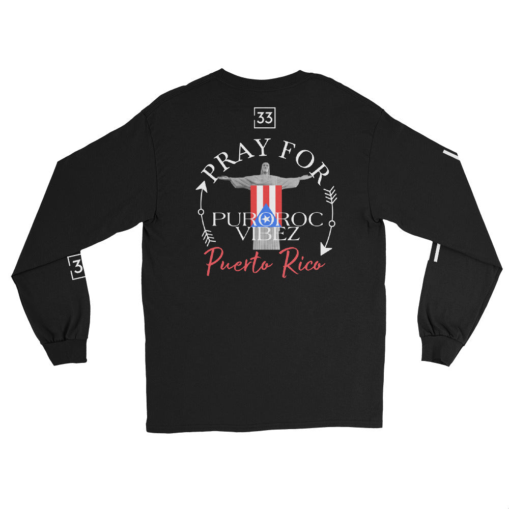 PRAY FOR PR Men’s Long Sleeve Shirt