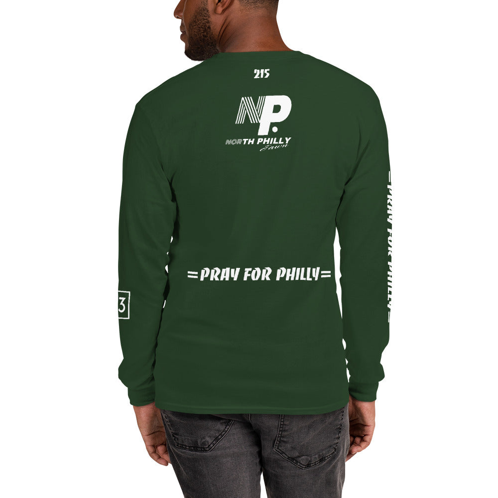 PRAY FOR PHILLY Men’s Long Sleeve Shirt