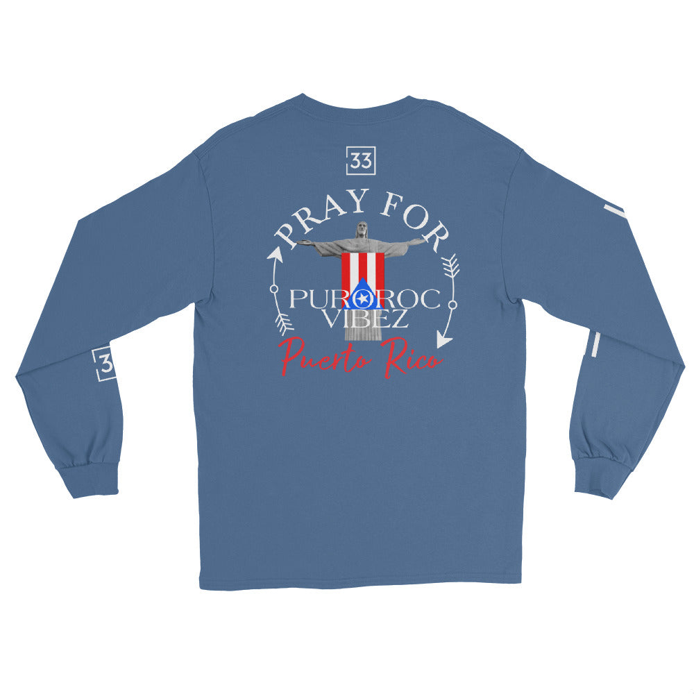 PRAY FOR PR Men’s Long Sleeve Shirt