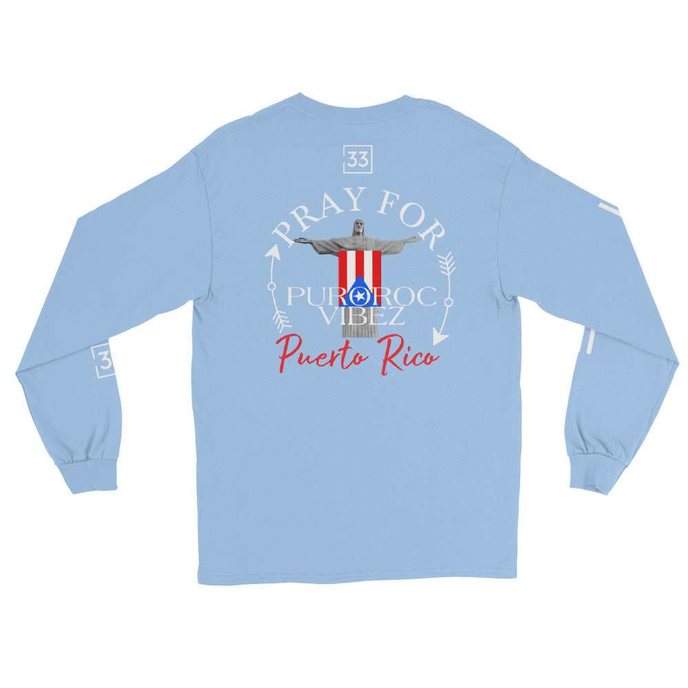 PRAY FOR PR Men’s Long Sleeve Shirt