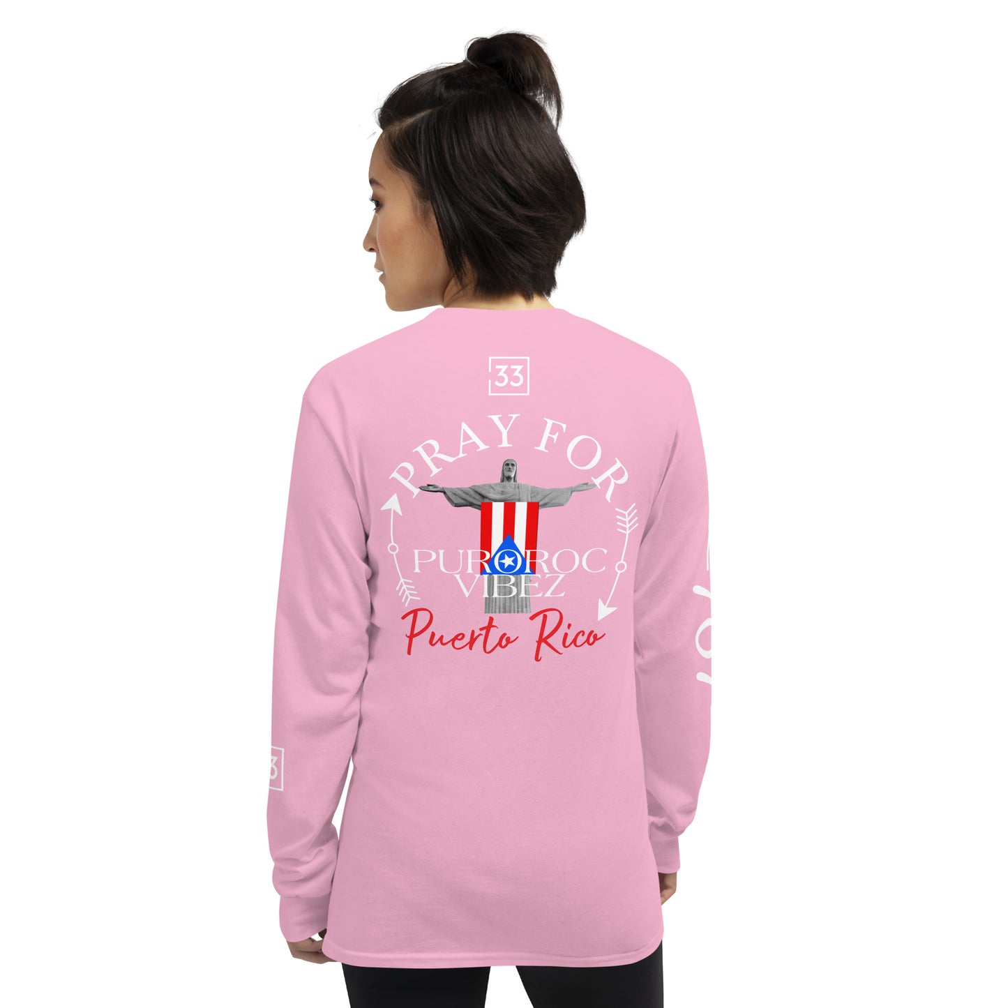 PRAY FOR PR Men’s Long Sleeve Shirt