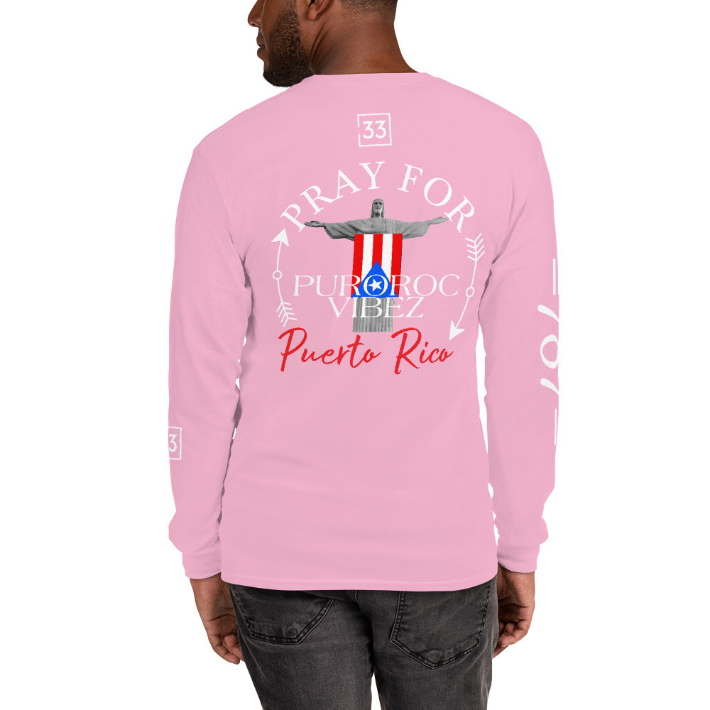 PRAY FOR PR Men’s Long Sleeve Shirt