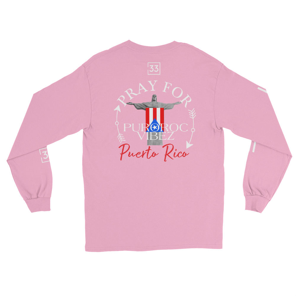 PRAY FOR PR Men’s Long Sleeve Shirt