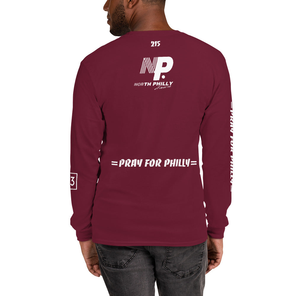 PRAY FOR PHILLY Men’s Long Sleeve Shirt