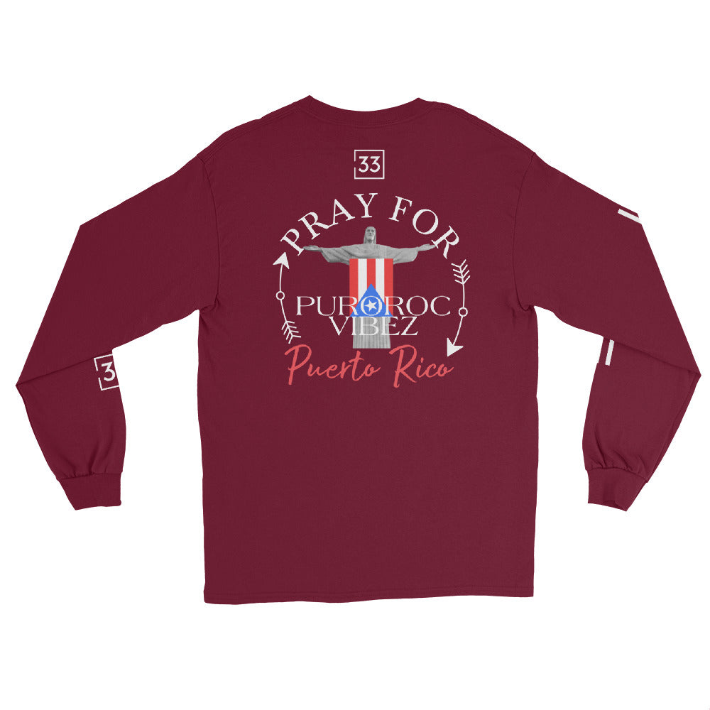 PRAY FOR PR Men’s Long Sleeve Shirt