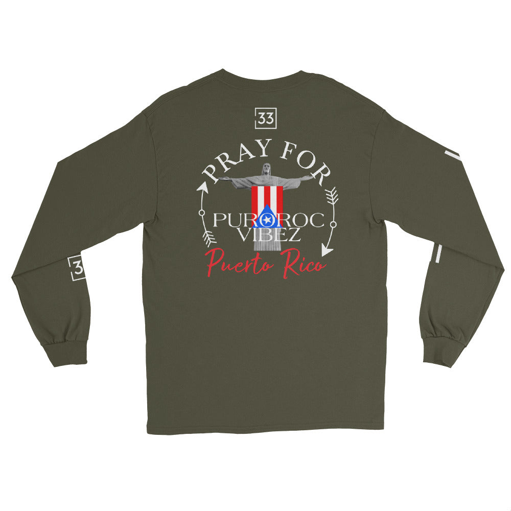 PRAY FOR PR Men’s Long Sleeve Shirt