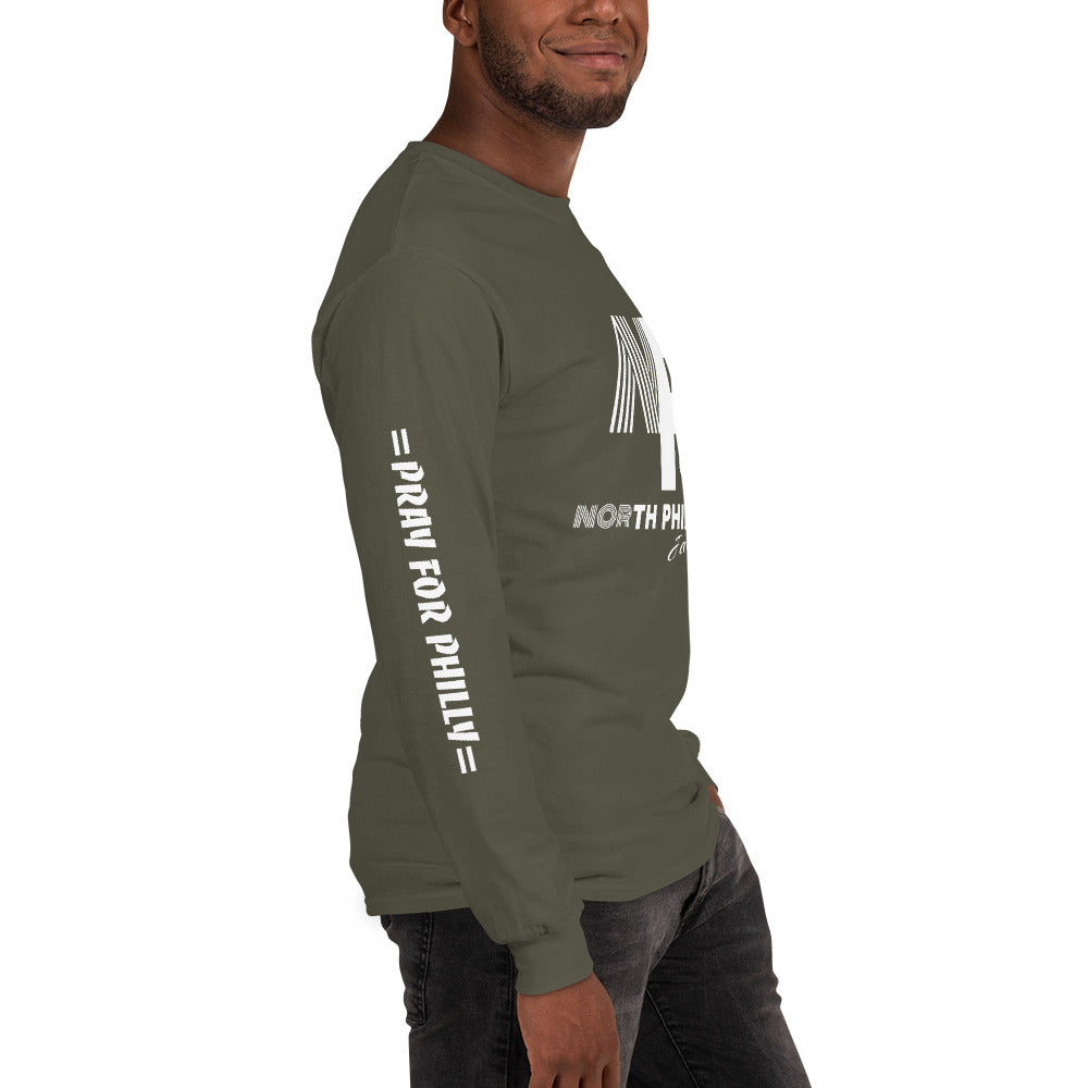 PRAY FOR PHILLY Men’s Long Sleeve Shirt