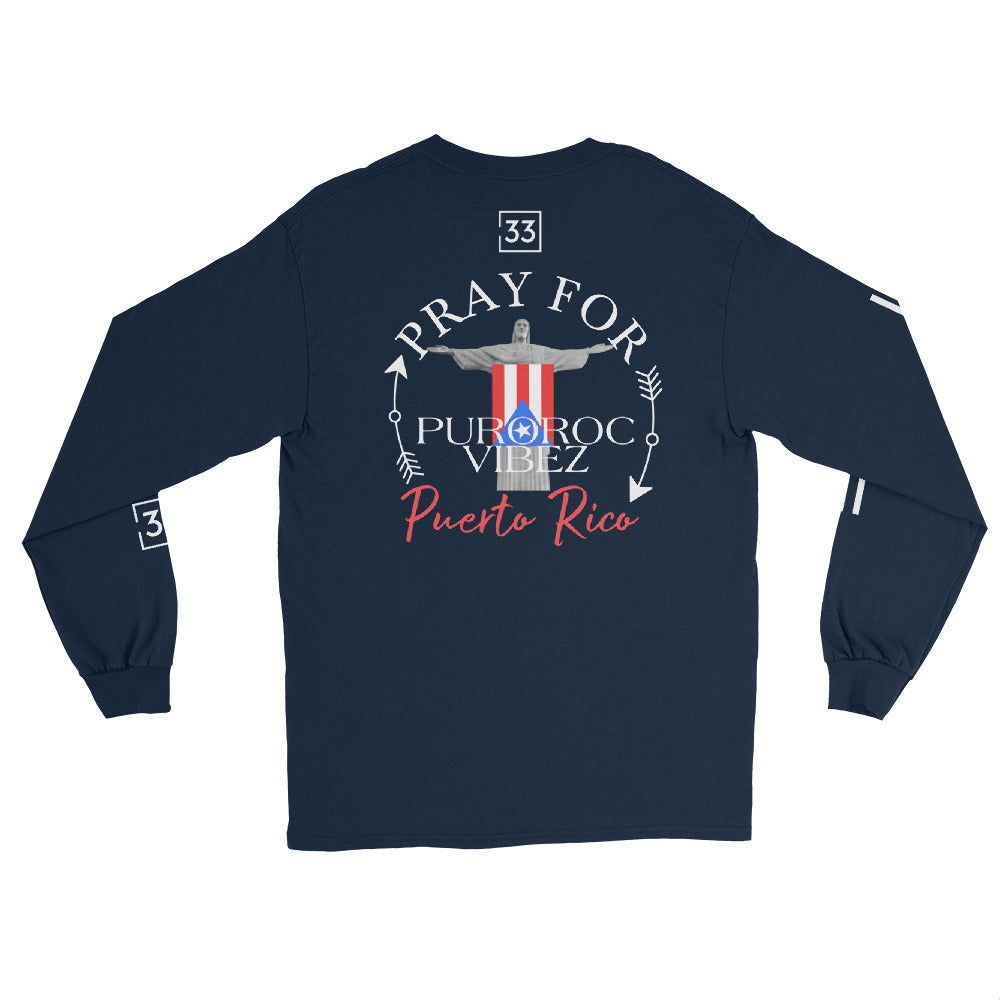 PRAY FOR PR Men’s Long Sleeve Shirt