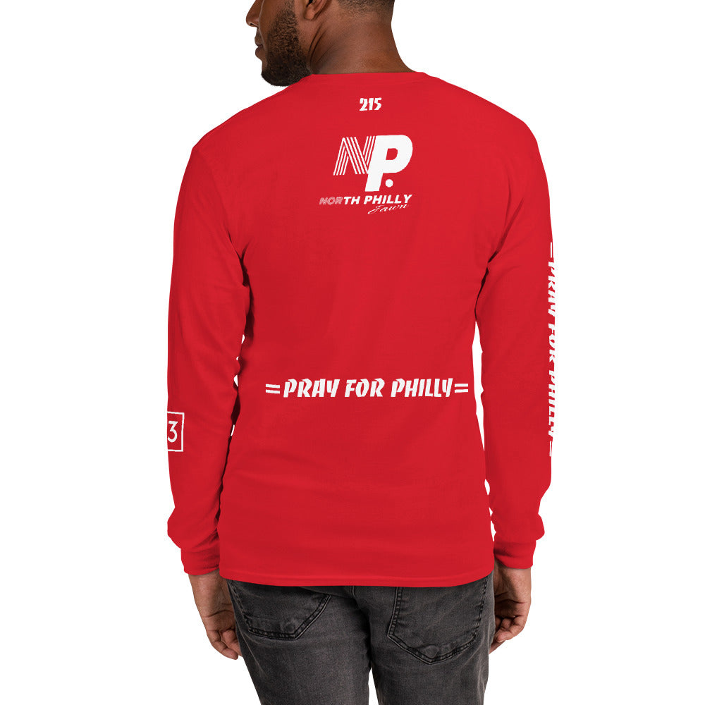 PRAY FOR PHILLY Men’s Long Sleeve Shirt