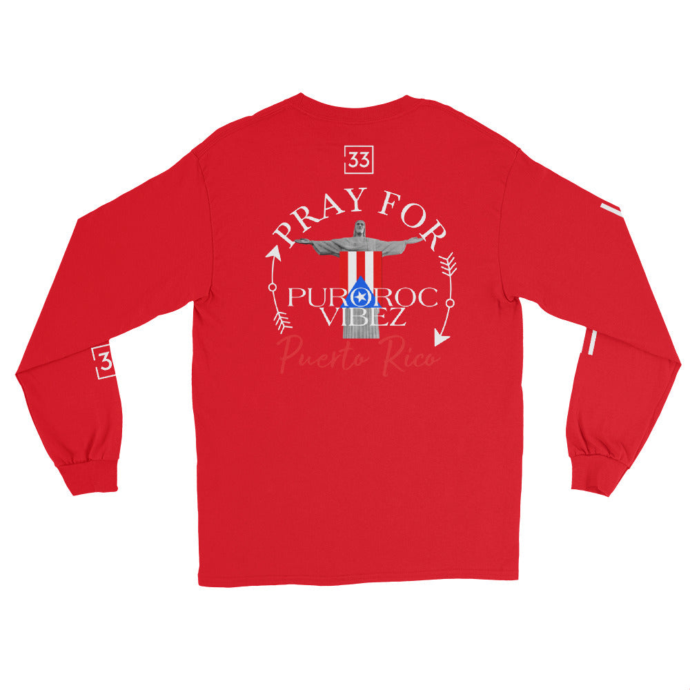 PRAY FOR PR Men’s Long Sleeve Shirt